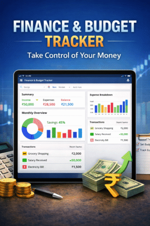 "Finance & Budget Tracker Toolkit"